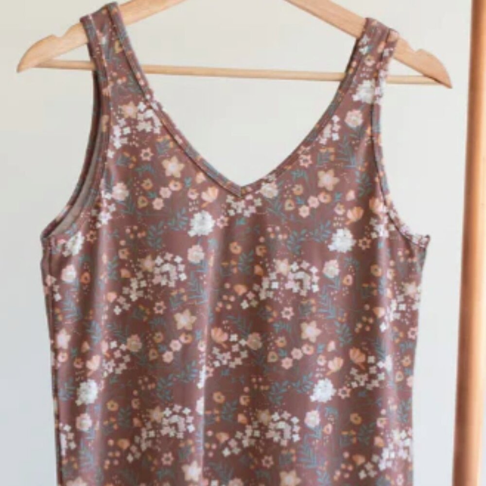 Jax & Lennon - Autumn Flora VNeck Tank